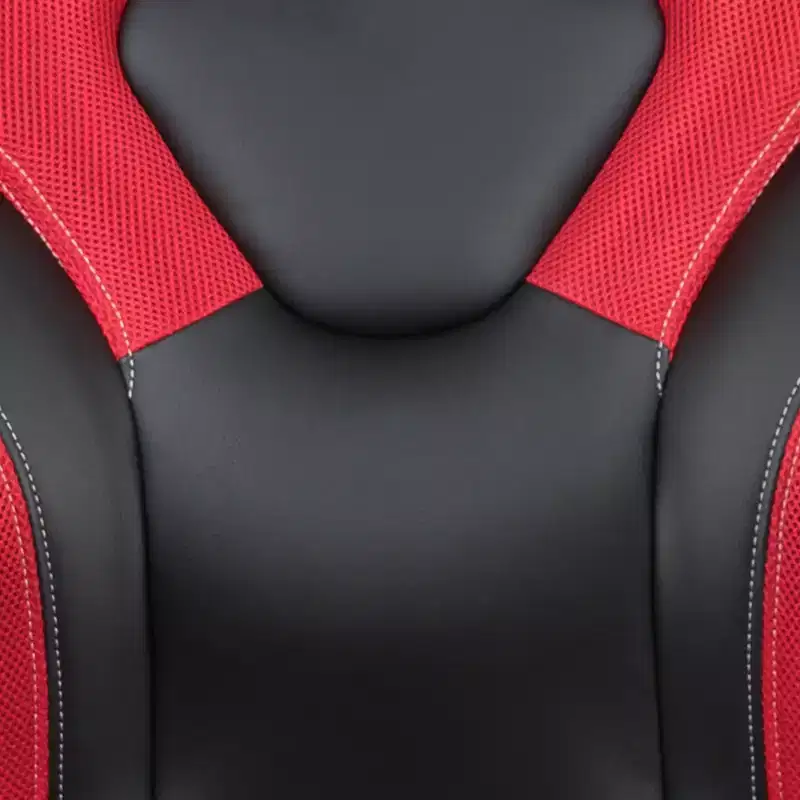 Flash Furniture Gaming Desk and Racing Chair Set with Cup Holder, Headphone Hook & 2 Wire Management Holes
