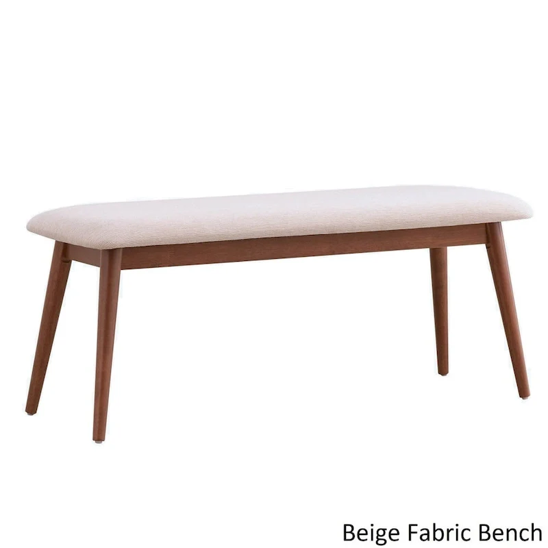 Nadine Dark Walnut Finish Rectangular Dining Set - Curved Back Chairs