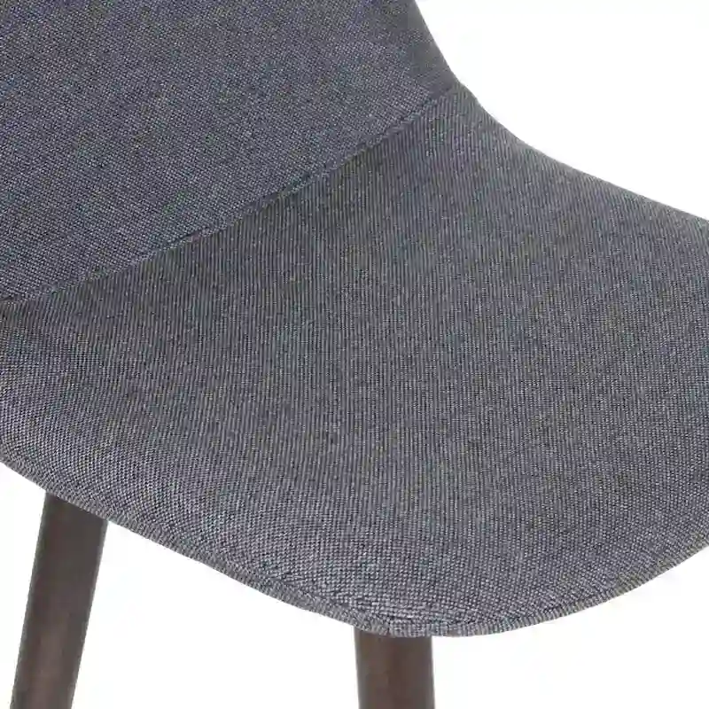 Upholstered Solid Wood Counter Stool With Footrest by East at Main