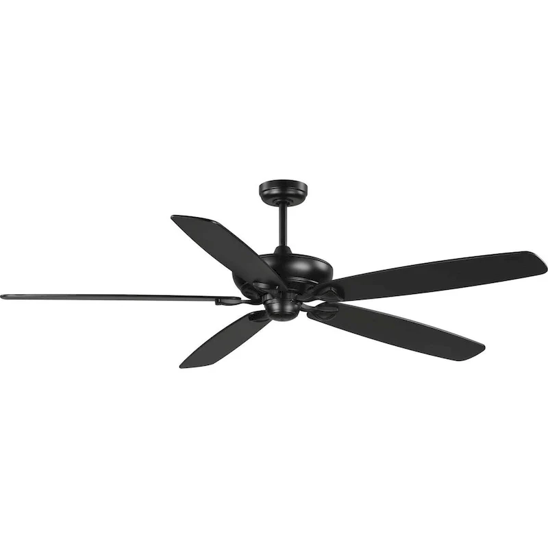 Kennedale Collection 72-Inch Five-Blade DC Motor Transitional Ceiling Fan Charcoal Black - 72 in x 72 in x 18 in