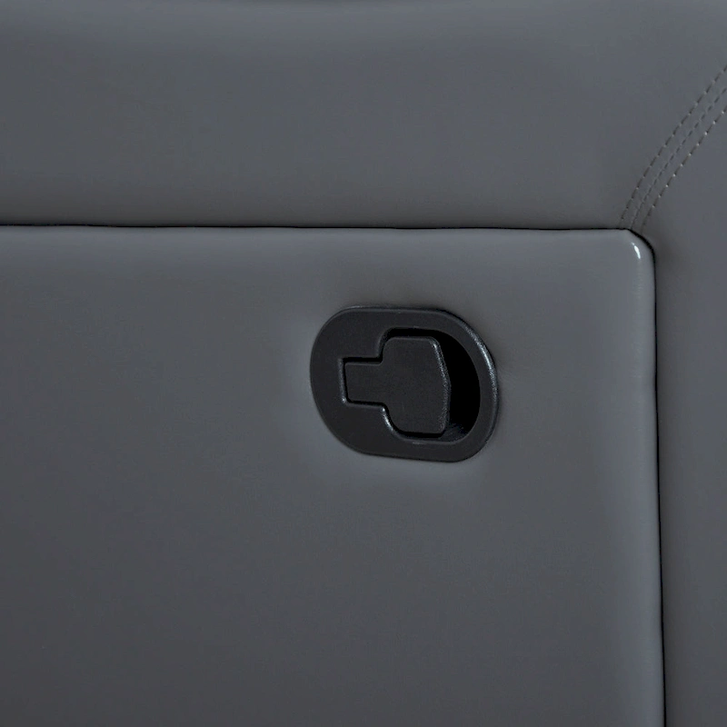 2-Piece Classic Faux Leather Manual Reclining Living Room Sofa Set with Console and Cup Holders