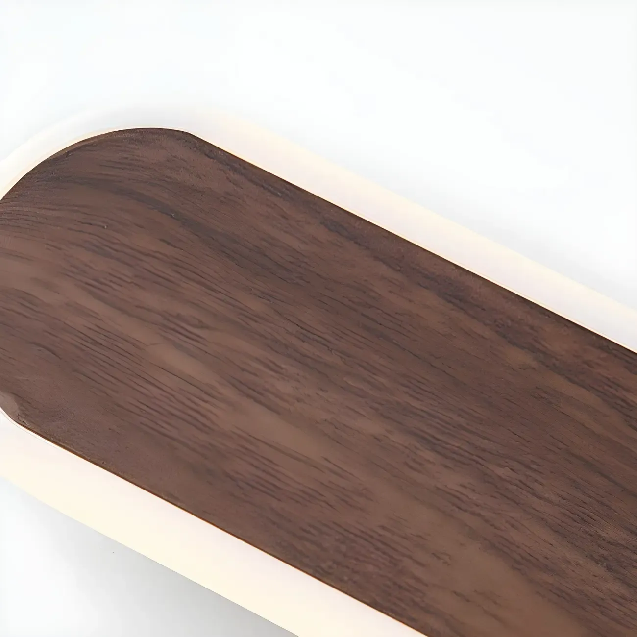 Modish Walnut Oval Acrylic LED Vanity Light