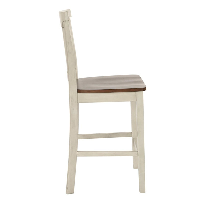 The Gray Barn Simmons Antique White and Brown 5-piece Dining Set