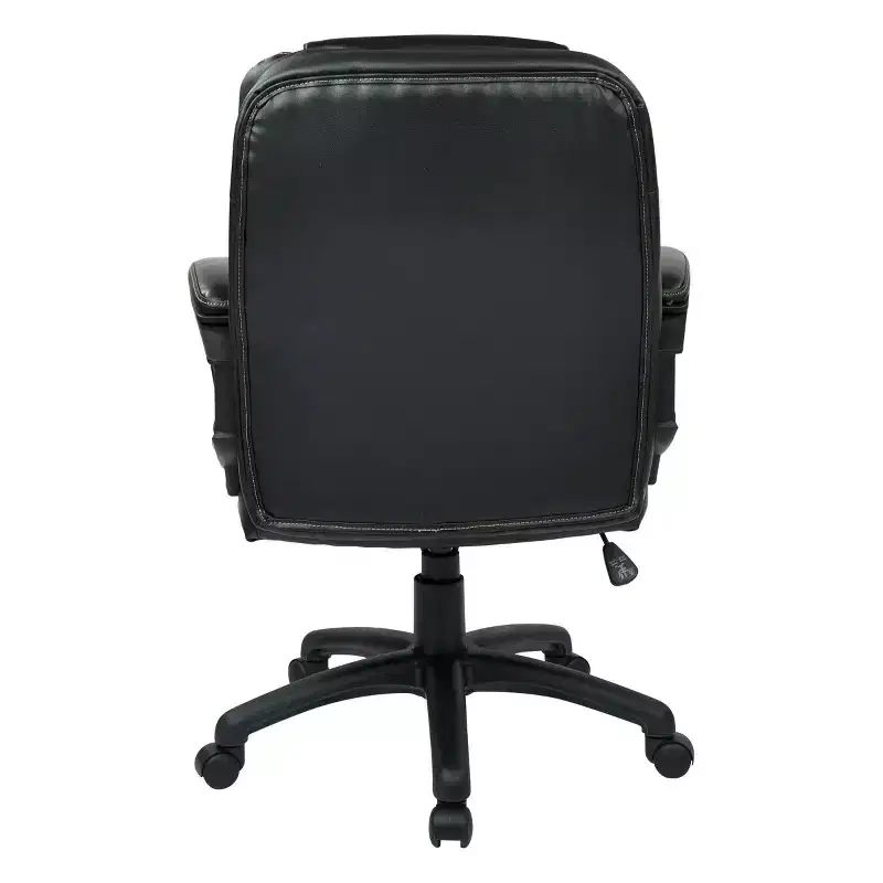 Faux Leather Managers Chair with Padded Arms - OSP Home Furnishings