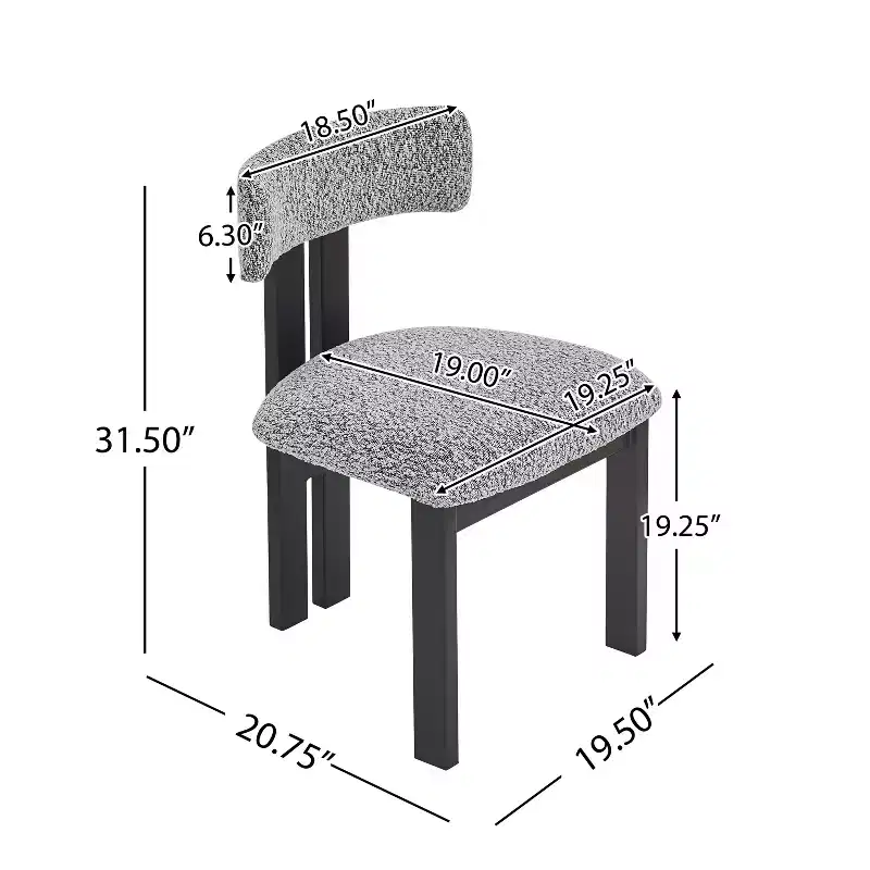 Christopher Knight Home Astura Iron Frame Upholstered Dining Chairs (Set of 2)