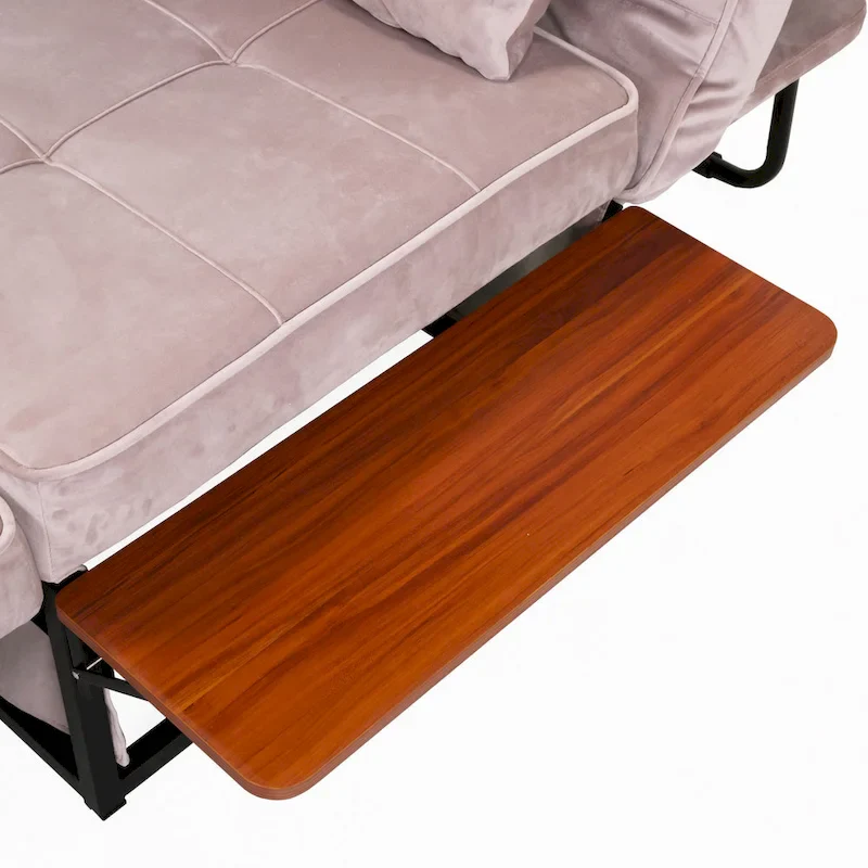 Furniture of America Hattie Assembled Convertible Cocktail Ottoman-Futon