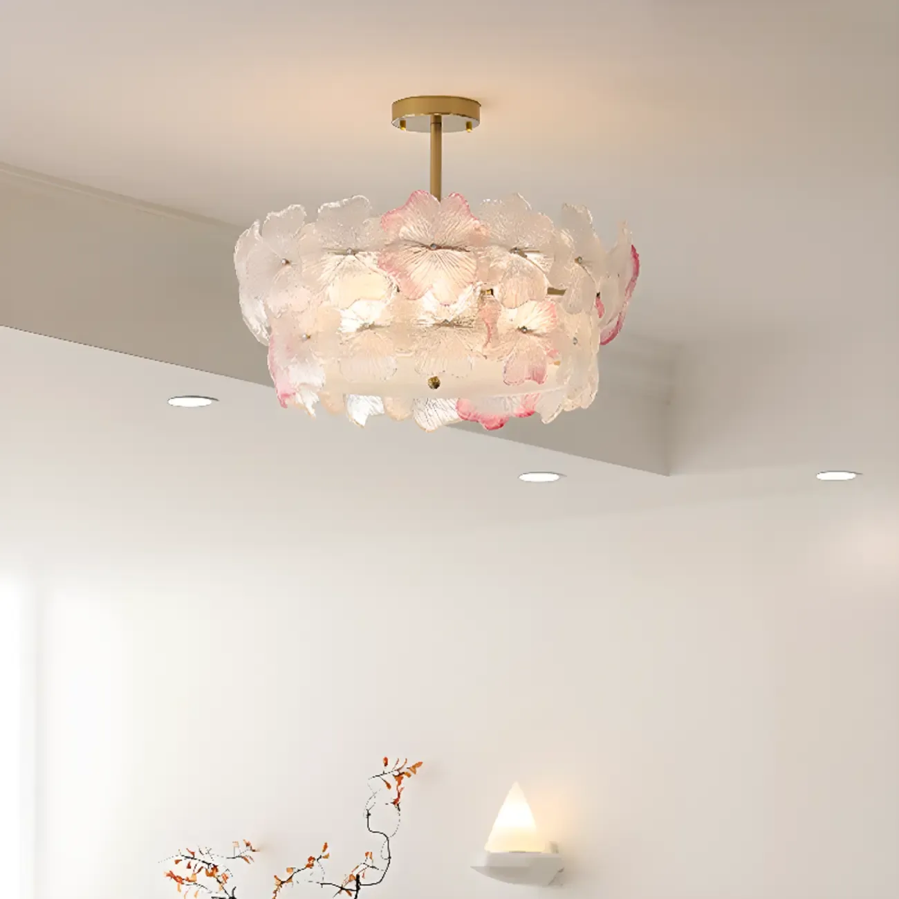 Elegant Blossom Ceiling Light for Interior Space Decor