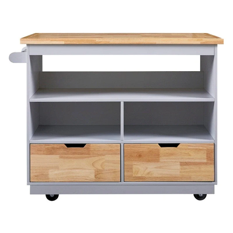 Rolling Kitchen Island Kitchen island Cart Spice Rack Kitchen Cart - 46.00L * 21.70W * 35.62H