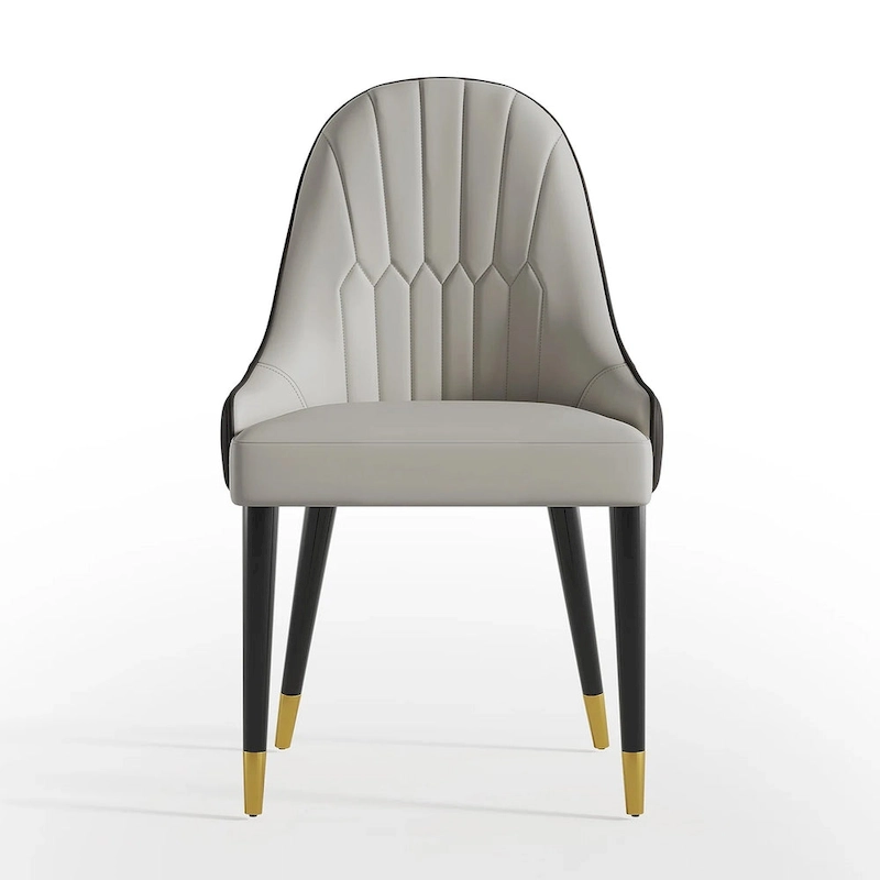 Dining Chair Modern Accent Chairs Faux Leather Side Chairs (Set of 4)