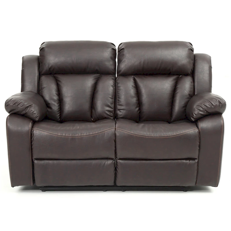 Daria Faux Leather Reclining Loveseat