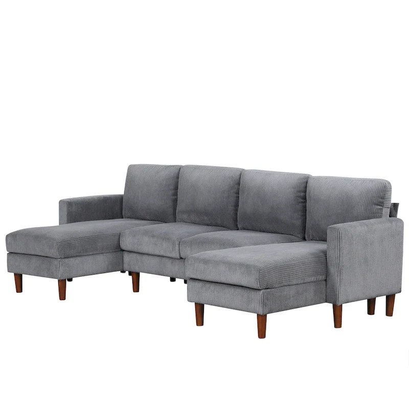 U-shaped Sponge-filled Cushion Combination Sofa