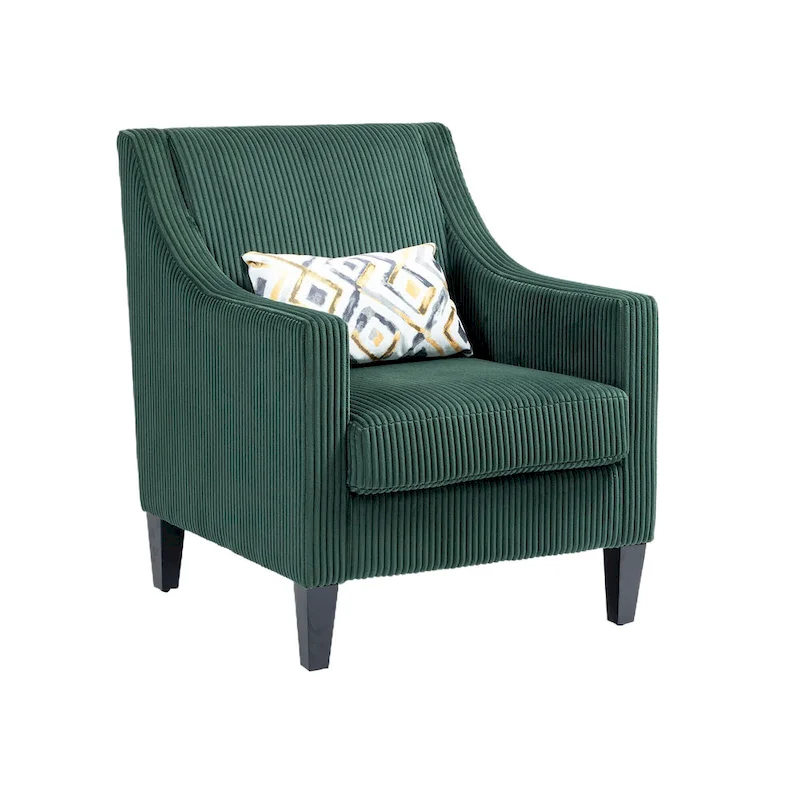 Emerald 26.77 Upholstered Arm Chair with Scooped Arms