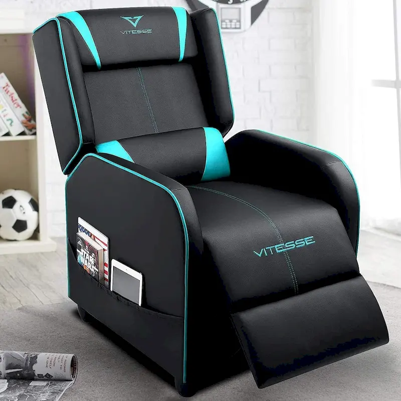 BOSSIN Gaming Recliner Chair Racing Style High Back Chair Living Room Recliners Theater Seating