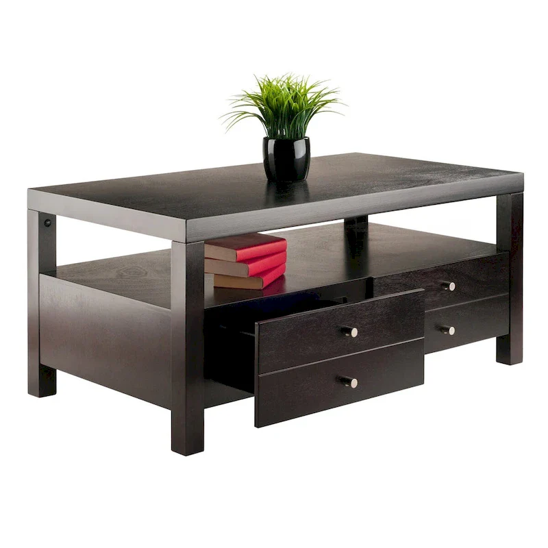 Copenhagen Coffee Table, Espresso - 40.16 x 22.83 x 18.35