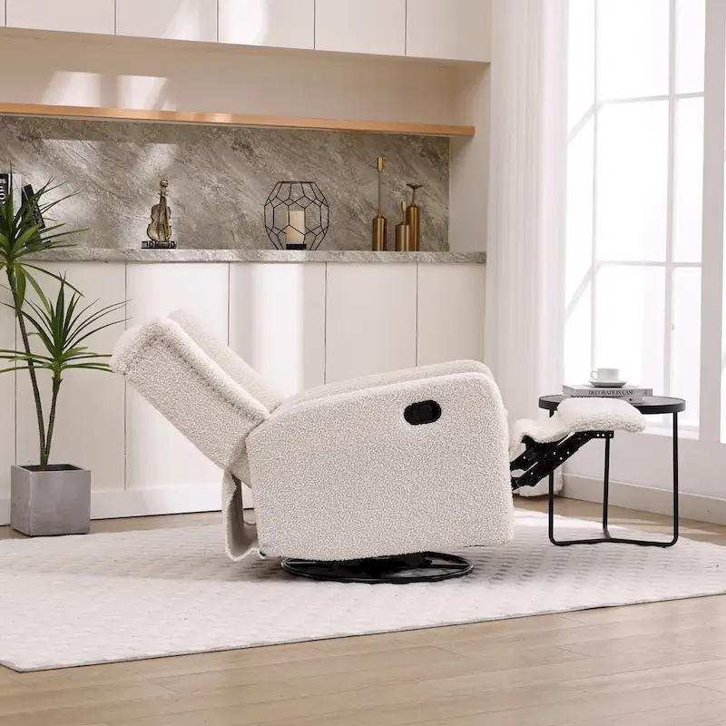 Multi-gear adjustable lounge chair 360 degrees full rotation rocking chair