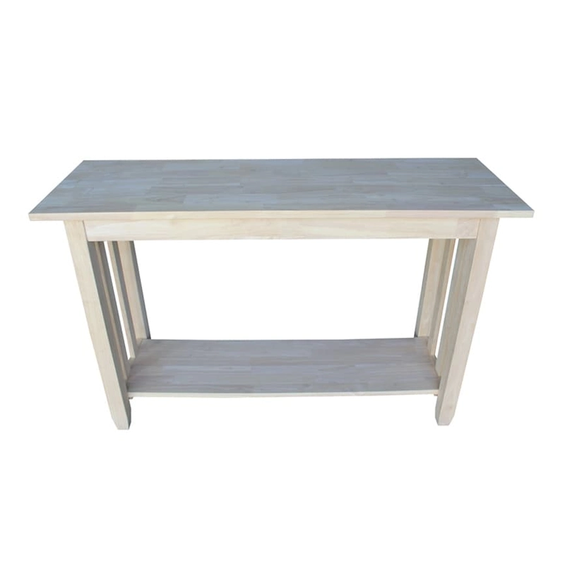 The Gray Barn Moonshine Unfinished Mission Console Table