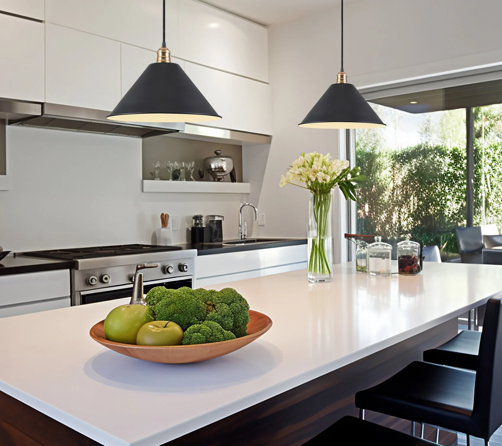 14 Industrial Metal Cone Replacement Shades, 3-Pack