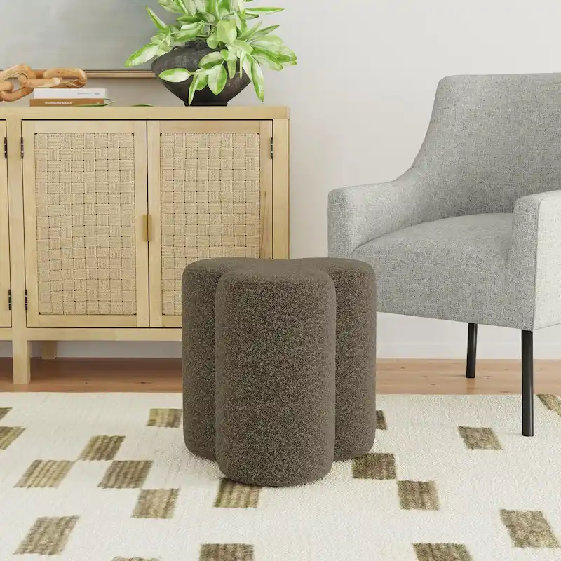 HomePop Clover Shaped Ottoman