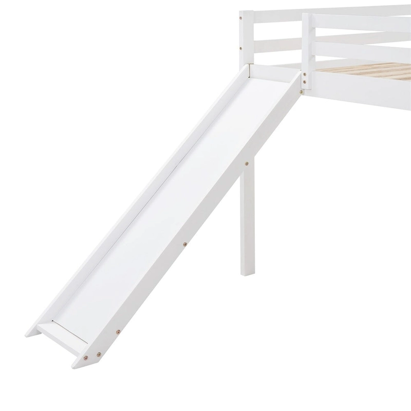 Merax Full Loft Bed with Slide
