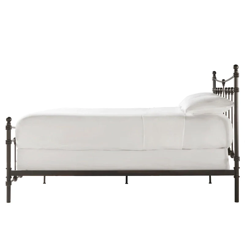 Xander Dark Brown Steel Bed by iNSPIRE Q Classic