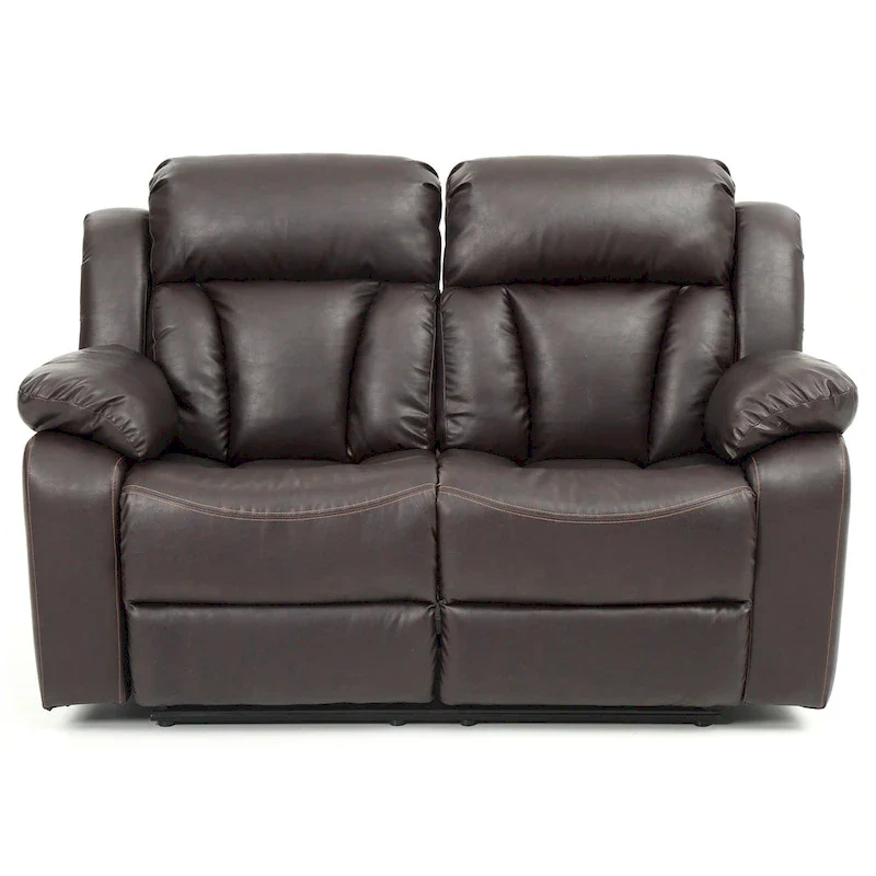 Daria Faux Leather Reclining Loveseat