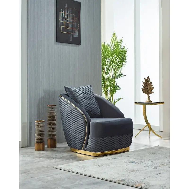 Elise 3-piece Living room Set Pillow Back