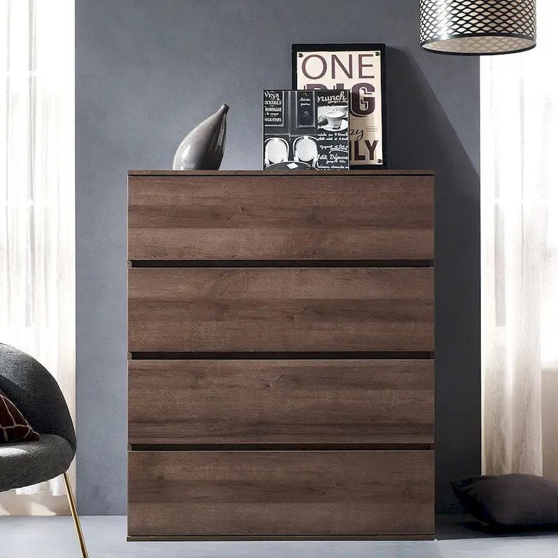 Liv Four-Drawer Contemporary Wood Chest
