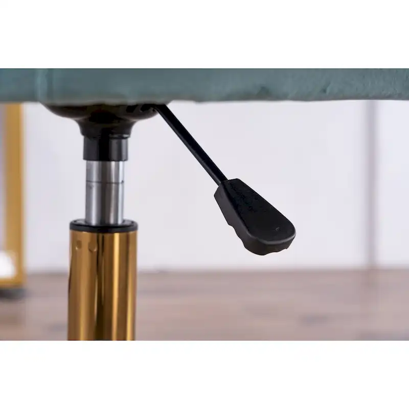 Home Office Chair With Gold Metal Legs