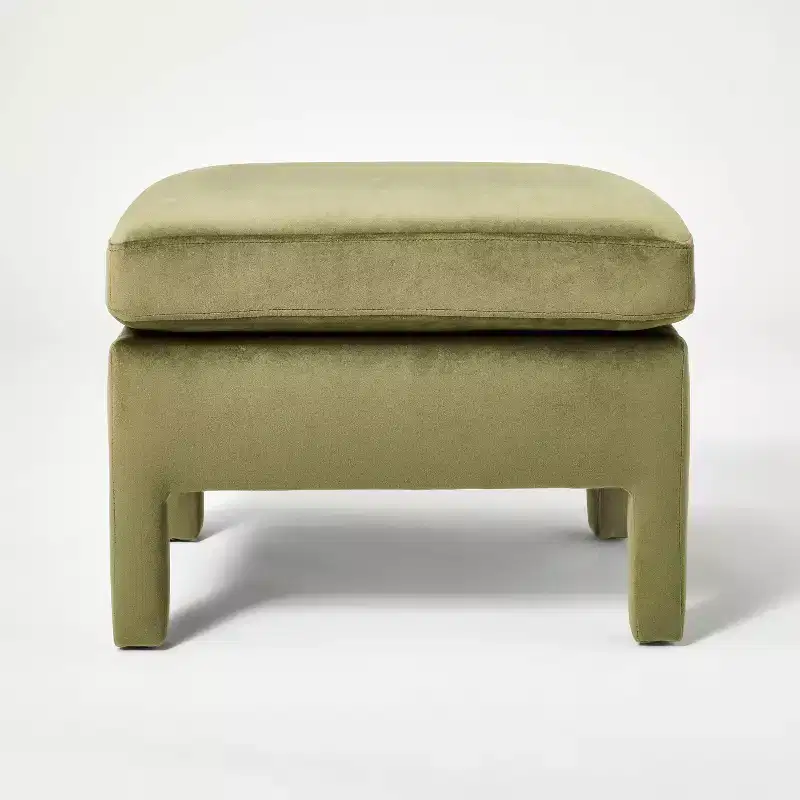 Bellfield Fully Upholstered Ottoman - Threshold designed with Studio McGee