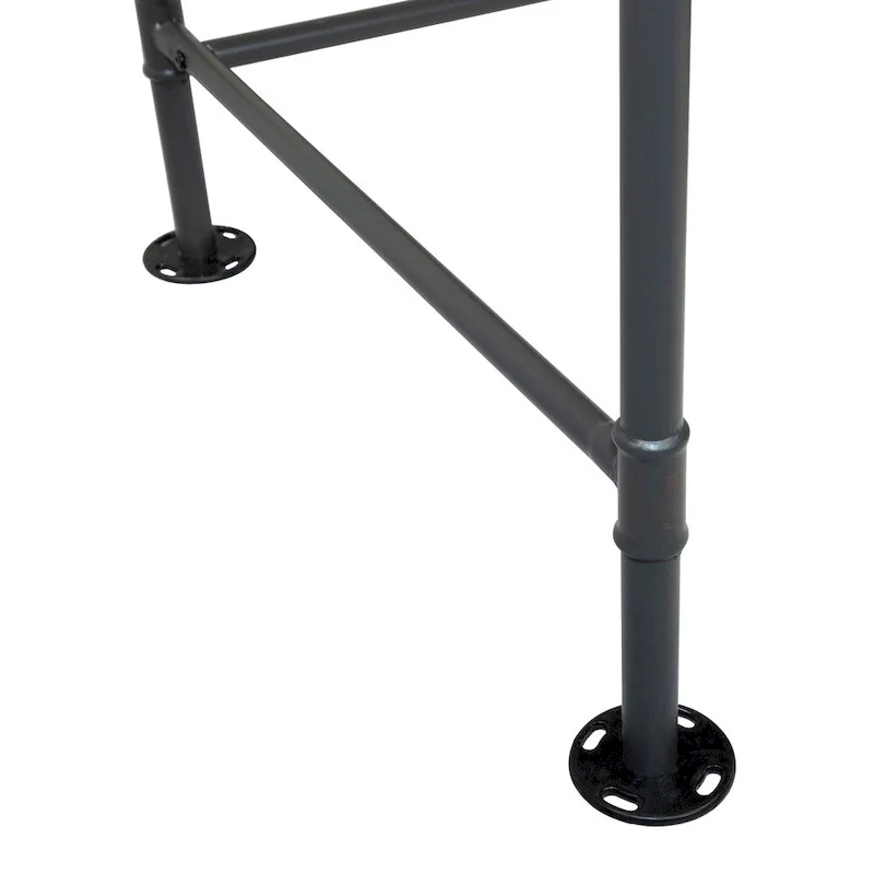 Wini Industrial Black 47-inch Metal Computer Desk by Furniture of America