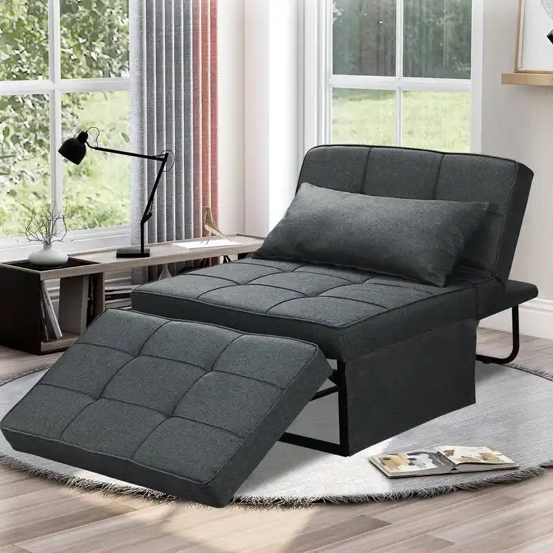 4-1 Adjustable Sleeper Sofa Chair with Ottoman, Sofa Bed ,Couch Bed