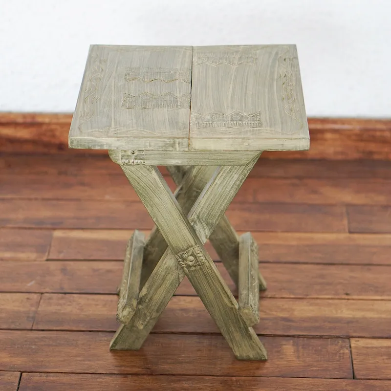 Handmade Wood Folding Table, 'Picnic Time' (Ghana)