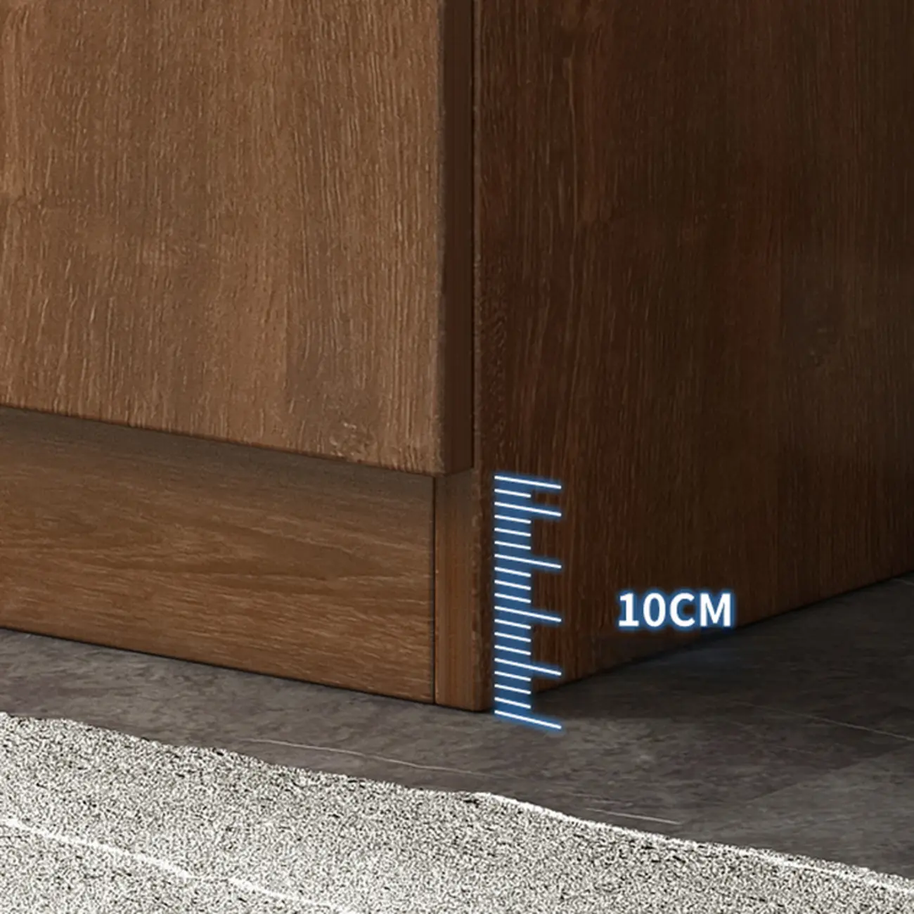 Modern Wooden Sideboard with Cabinets & Shelves