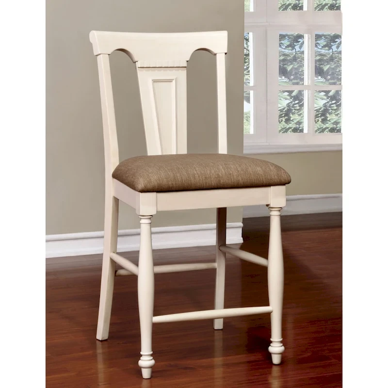 Kis Country Solid Wood Counter Height Chairs (Set of 2) by Furniture of America