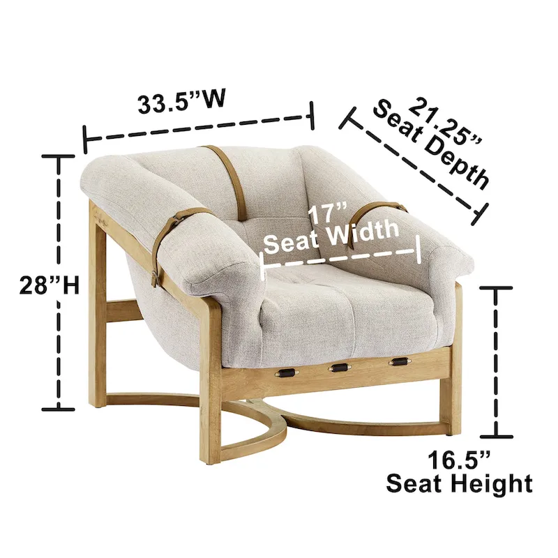 Art Leon Genuine Leather Lounge Chair