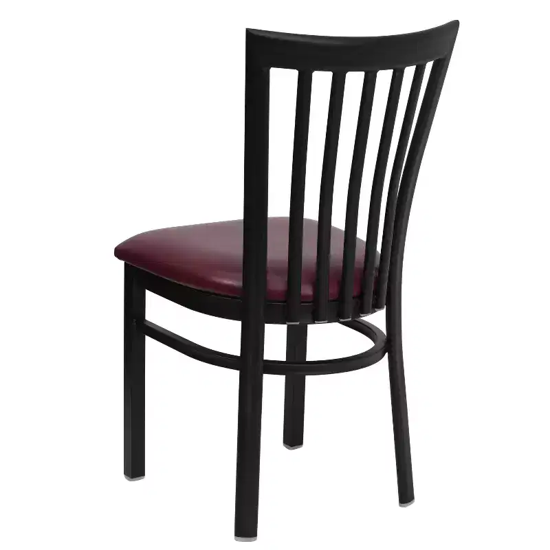 Flash Furniture Black School House Back Metal Restaurant Chair