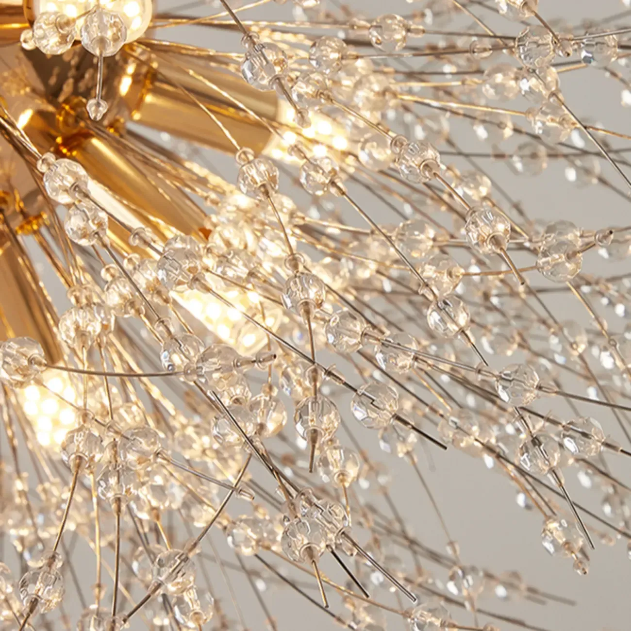 Luxury Crystal Chandelier Starburst with Flexible Length