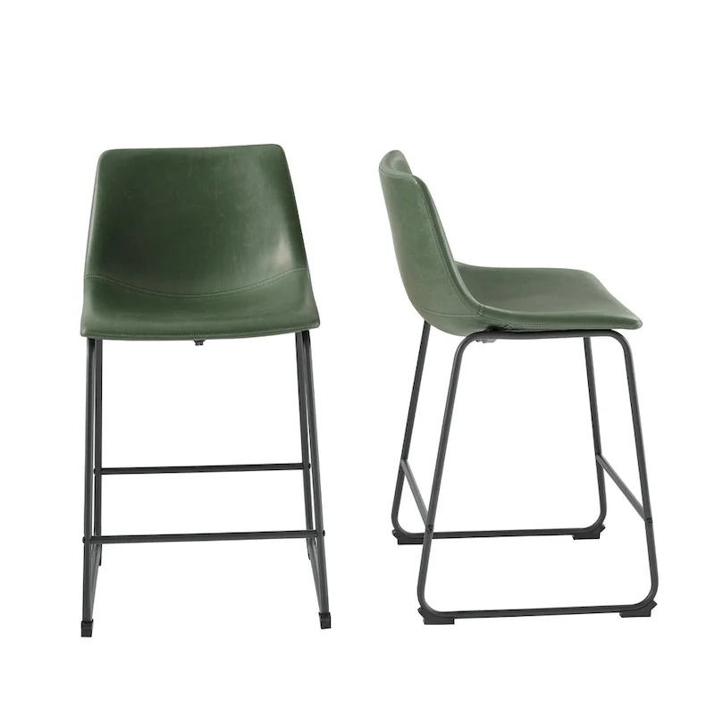26-inch Faux Leather Counter Stool