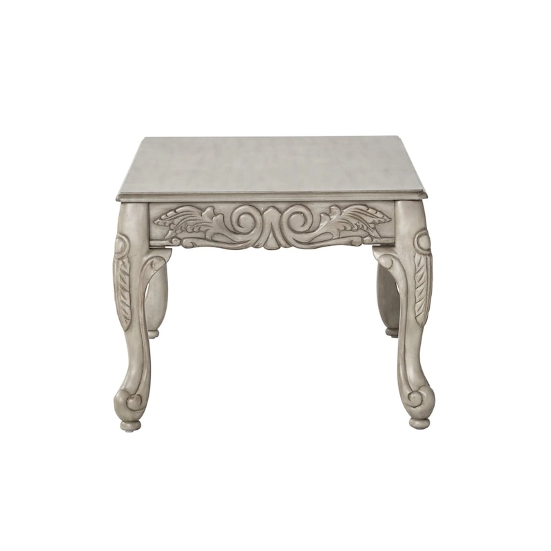 Roundhill Furniture San Marino 2-Tone Fabric Wooden Frame Sofa and Loveseat with 3 Tables Set in Ebony