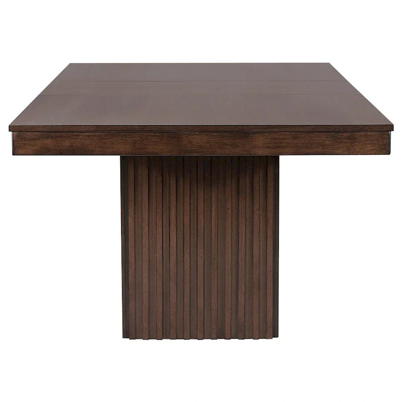 Ryn Dining Table, 60-78 Inch Removable Extendable Rectangular Top, Brown