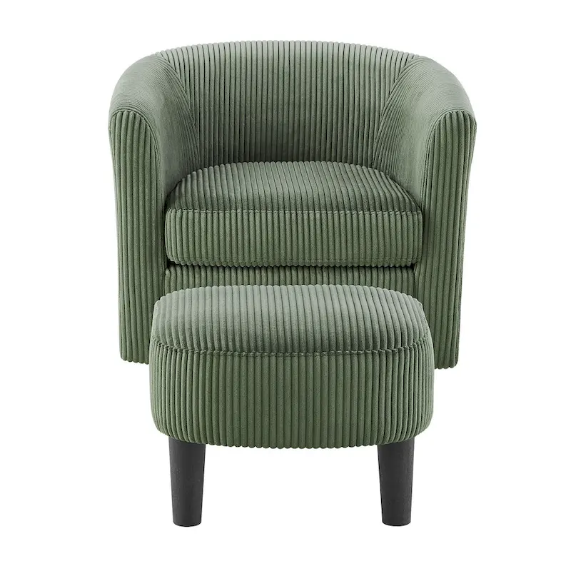 26.38 Swivel Arm Chair with Ottoman