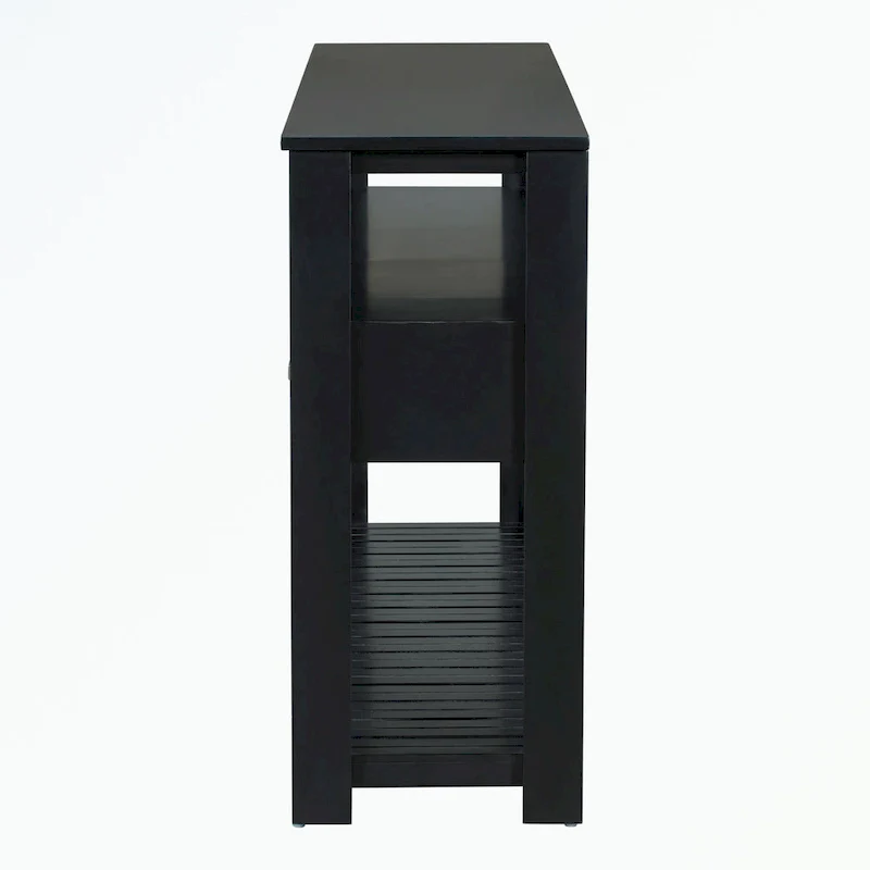 Console Table with 4 Drawers and 2 Shelves