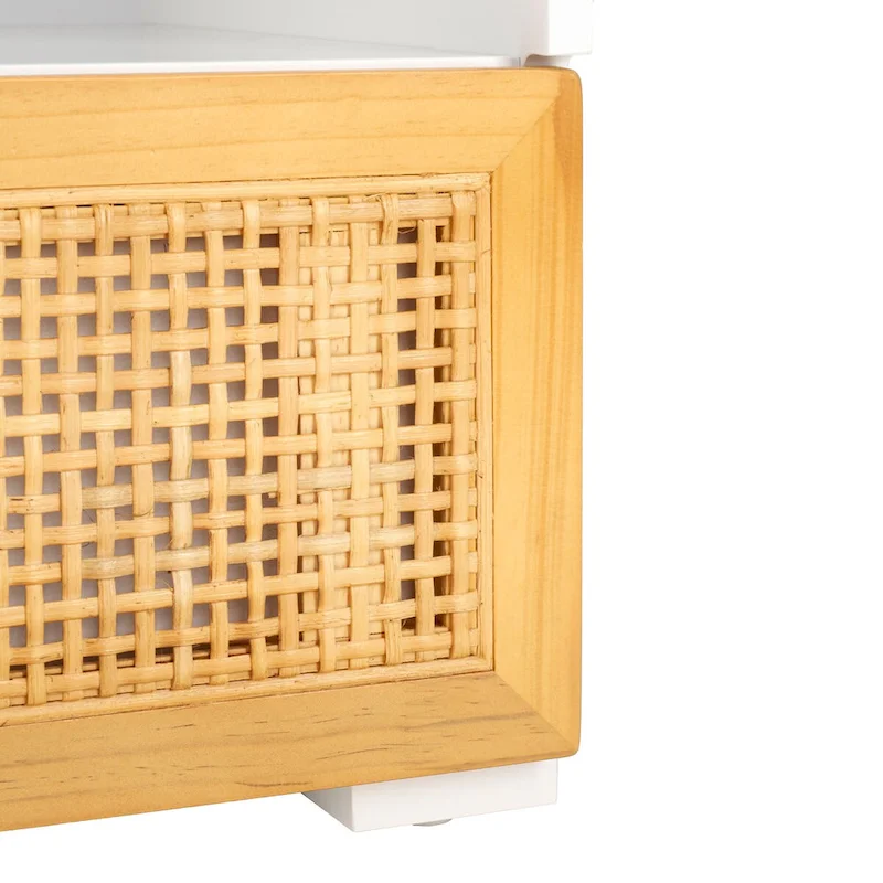 SAFAVIEH Kaitlyn 2-Drawer 1-Shelf Entertainment Media Stand (Fits Up To 55 Flatscreen TV) - 48Wx16Dx17H