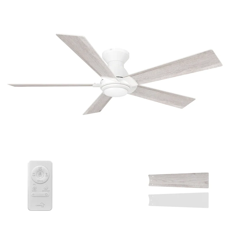 CARRO Livingston 52  Indoor Ceiling Fan with LED Light and Remote-Reversible Blade - N/A