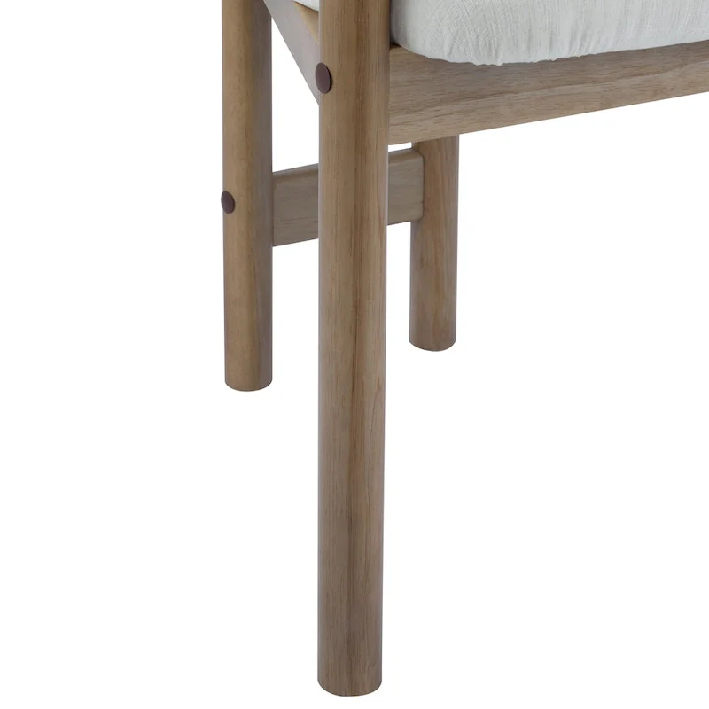 Upholstered Dining Chairs Set of 2, Side Chairs with Rubber Wood Legs, 300 LBS Weight Capacity