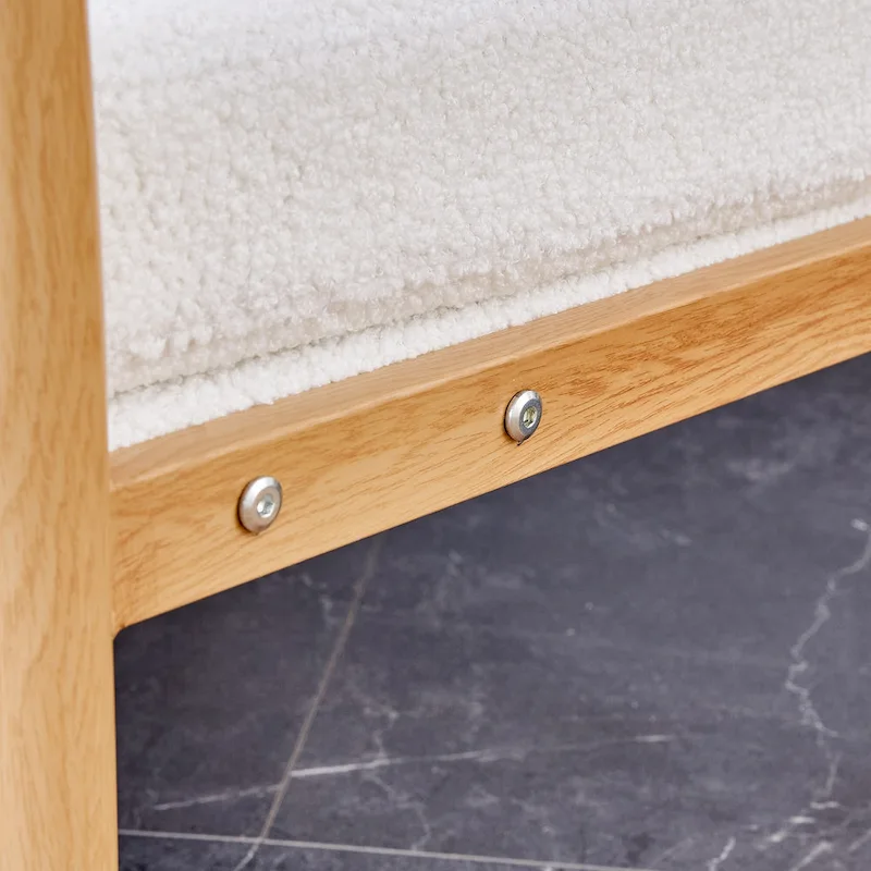 White 28.74 Upholstered Arm Chair with Metal Frame