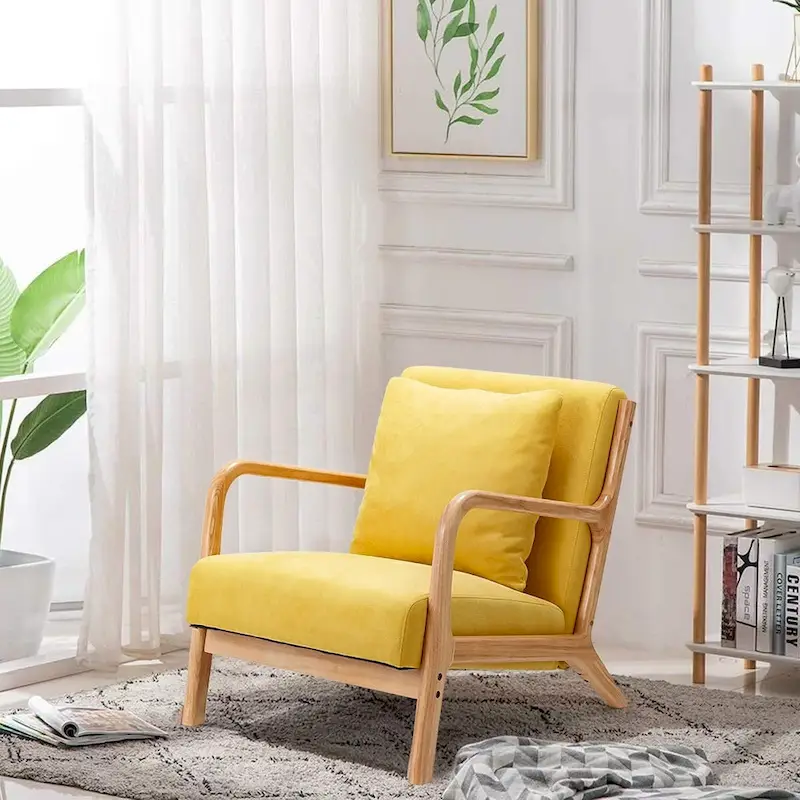 AECOJOY Mid Century Modern Living Room Reading Comfy Lounge Chairs