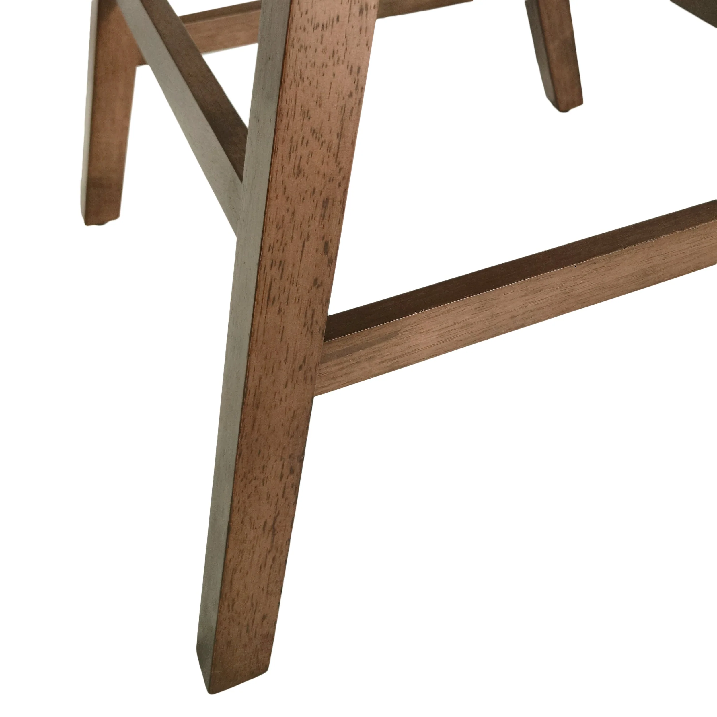 Mid Century Modern Upholstered Wood Counter Stools (Set of 2)