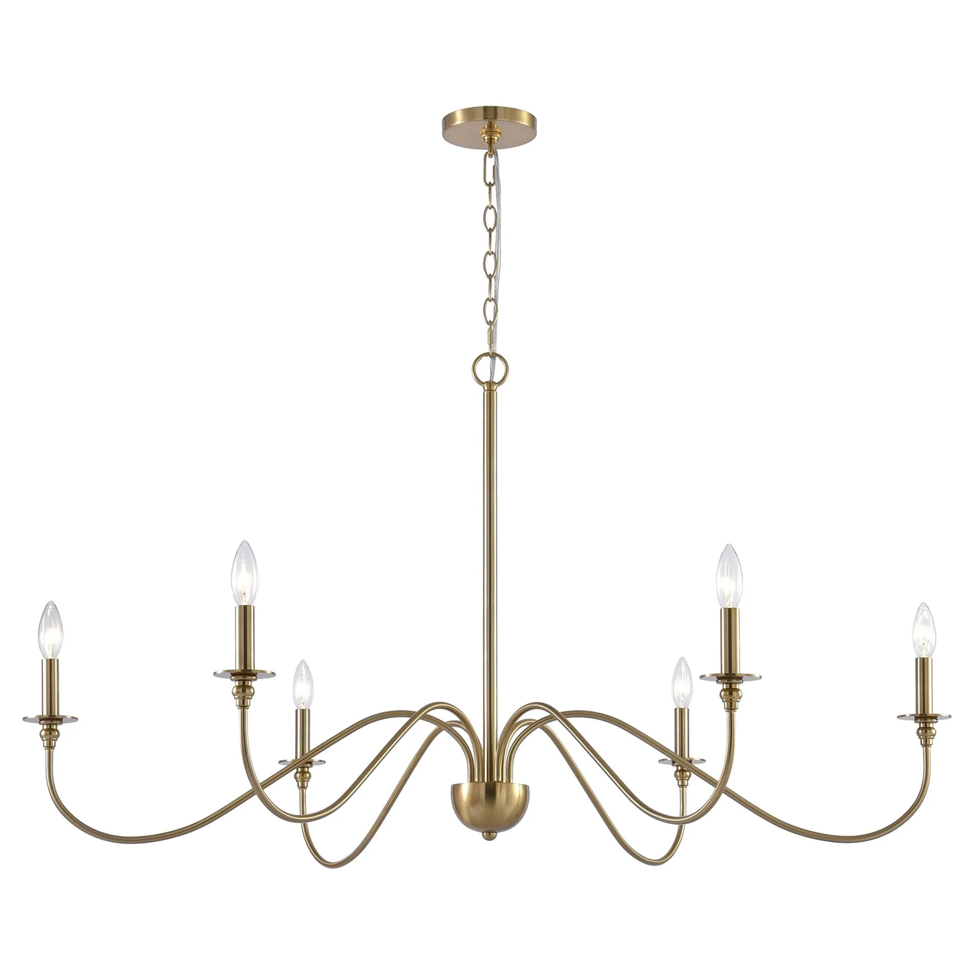 Archer 47 6-Light Large Modern Chandelier