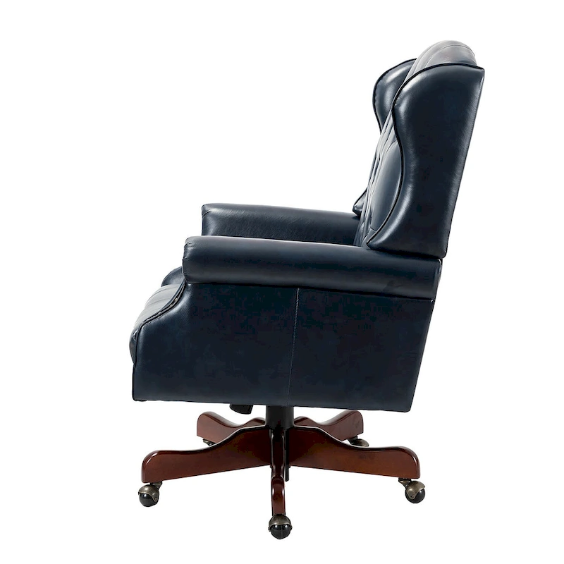 Maximiliano Modern Swivel Executive Chair with Tufted Back by HULALA HOME